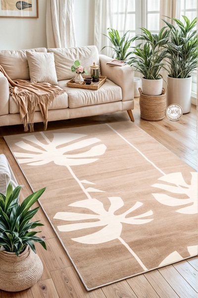 West Home سجادة غرفة المعيشة البوهيمية قابلة للغسل ومضادة للانزلاق ومقاومة لل...