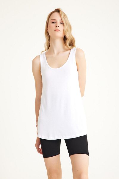 COTENCONCEPT Tricou de bază din bumbac cu bretele groase
