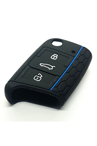 Ufak Tefek Şeyler غطاء مفتاح سيليكون متوافق مع فولكس فاجن جولف 7، بولو (خطوط ...