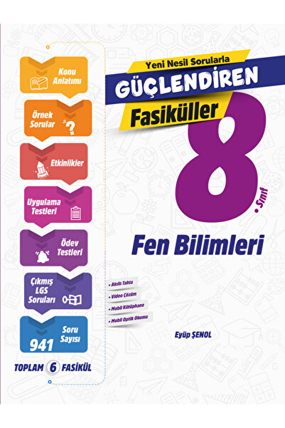 Açı Yayınları 8.sınıf Ankara Güçlendiren Fen Bilimleri Fasikülleri - 941 Soru...