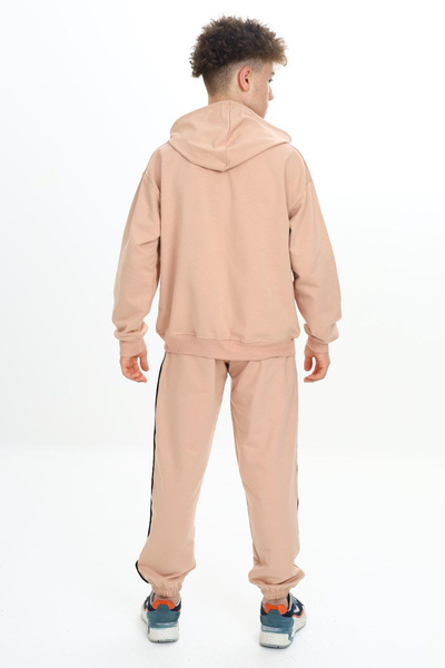 Cansın Mini Σετ φόρμας για αγόρι μπεζ 19485 - Original Written Cardigan