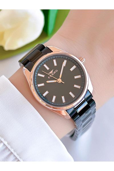 FERRO 3 Atm Water Resistant Steel Cord Women's Wristwatch and Bracelet Set - Bf21161-R