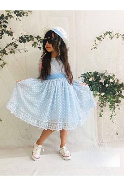 esmacamoda فستان بناتي أزرق