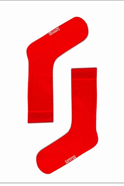 CARNAVAL SOCKS Чорапи с червен пастелен дизайн