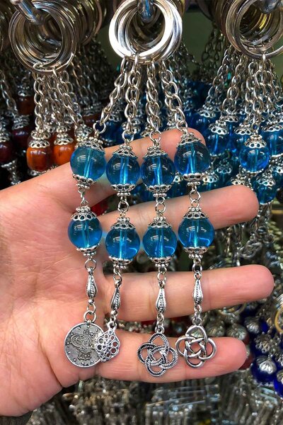 TESBİHKENTİ 4 τεμάχια μπρελόκ σε μπλε χρώμα