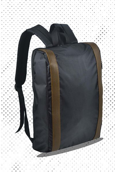 Bagorama Oliver Unisex Laptop και Σχολικό Σακίδιο - Μαύρο - Καφέ