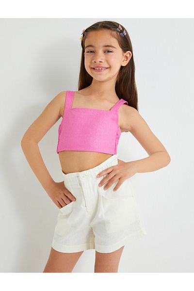 Koton White Regular Waist Women's Shorts - 4SKG40062AW