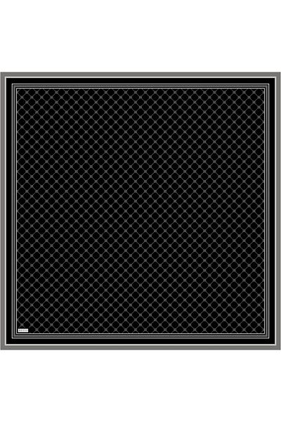 Belli Μαύρο καπνιστό μεταξωτό μαντίλι Twill - 4030-09
