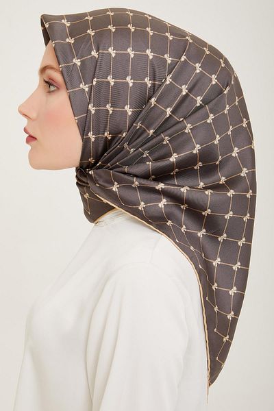 Belli Smoked Twill Silk Scarf - 4006-07