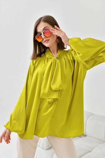 FTZ WOMEN Women's Silk Satin Shirt Acid 30810