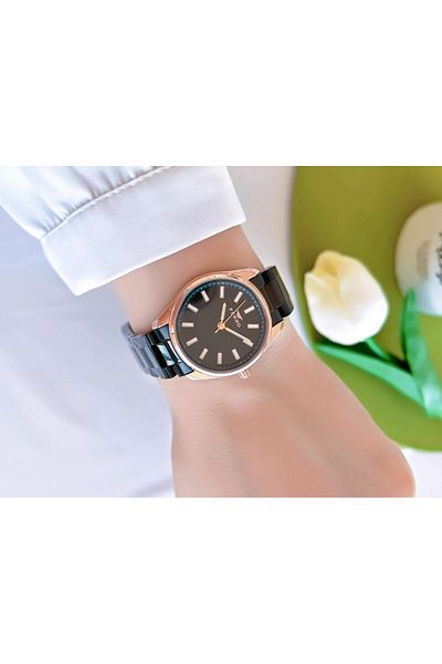 FERRO 3 Atm Water Resistant Steel Cord Women's Wristwatch and Bracelet Set - Bf21161-R