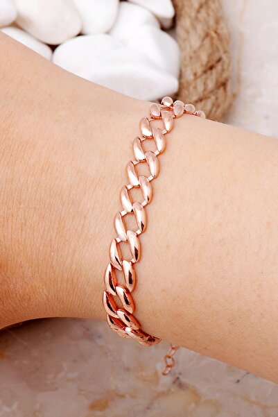 Sümer Telkari Gurmet Model Rose Gümüş Bileklik 4013