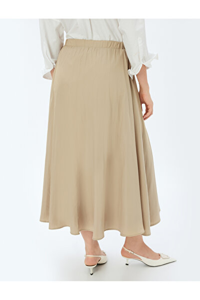 Koton Uzun Kloş Etek Bol Kalıp Standart Bel