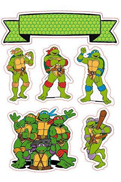 Buki'nin Atölyesi Αυτοκόλλητο Ninja Turtles για Τηλέφωνο, Φορητό Υπολογιστή, ...