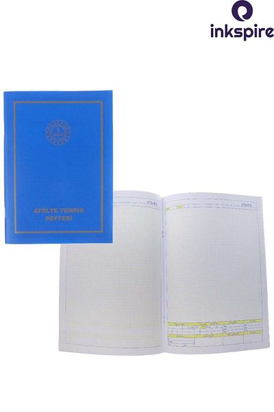 inkspire 21X29 cm 48 Sheets Atollye Temrin Notebook with Plastic Cover - 1 Piece Pp Experiment