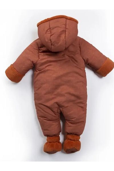 MDM Welsoft Winter Jumpsuit for Baby Boy - Astronaut Cosmonaut Coat with Pockets and Gloves