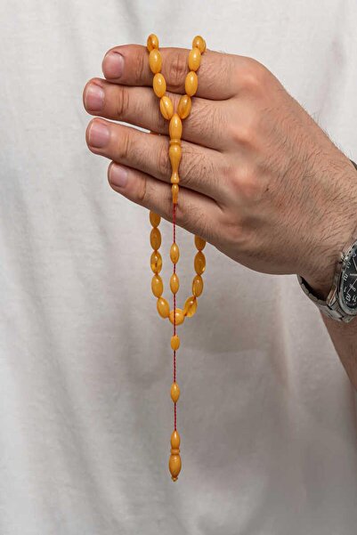 HELSOL Pressed Amber Prayer Beads