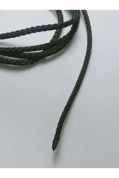 Eskişehir hobi sanat Κολιέ με μαύρο κορδόνι πάχους 1 μέτρου - Κορδόνι φυλαχτού 3 mm