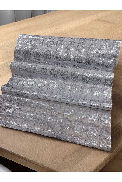 zeyrek tekstil 5 Metrelik Pvc Şeffaf Kaplama Kaydırmaz Dolap Içi Kaymaz Dante...