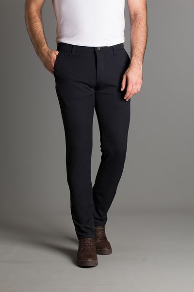 JR9 Men's Navy Blue Canvas Linen Pants 7049