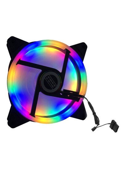 Ars مروحة داخلية بحجم 12 سم RGB ومروحة داخلية ملونة مقاس 12 سم 12 فولت