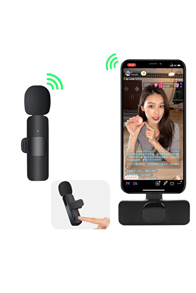 KEEPRO Kablosuz Yaka Mikrofonu Iphone Wireless Harici Yaka Mikrofonu