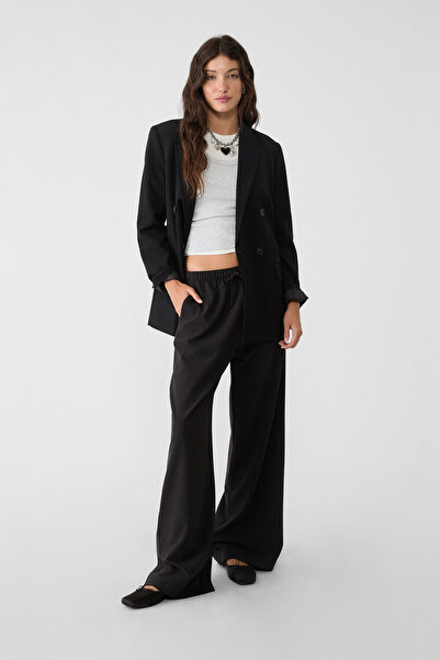 Stradivarius Long flowing smart trousers