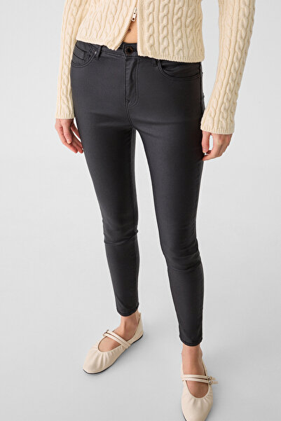 Stradivarius Mumlu görünümlü yüksek bel pantolon