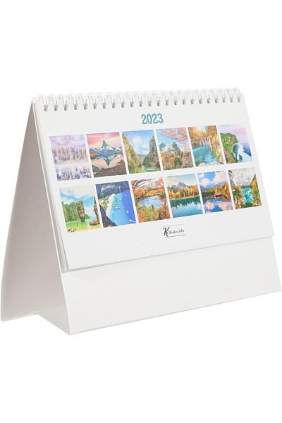 STOREMAX Jvnnshop Color Triangle Desk Calendar - Landscapes 646268