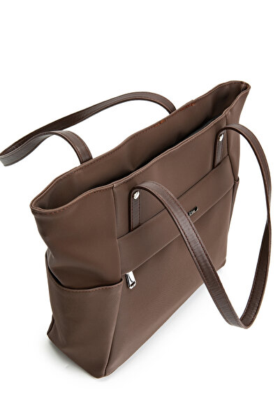 minebag Γυναικεία Τσάντα ώμου Devin - Ύφασμα Parachute, Καφέ