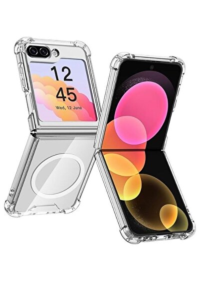 bbtech Galaxy Z Flip 6 / Z Flip 7 FE ile Uyumlu MagSafe Kablosuz Şarj Destekl...