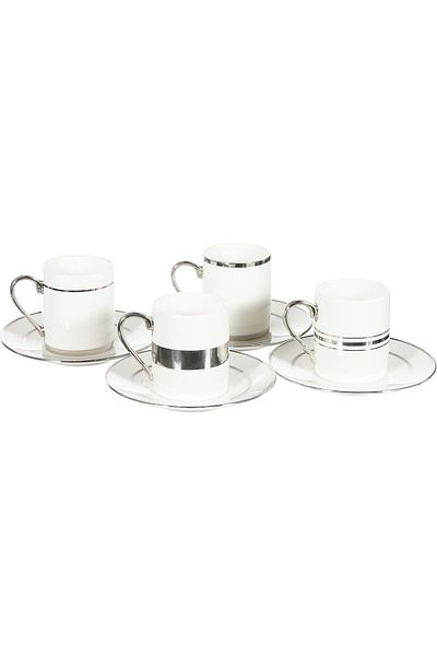 STOREMAX Ntwork Luces Platin 4-Person Coffee Cup Set Art 1087243
