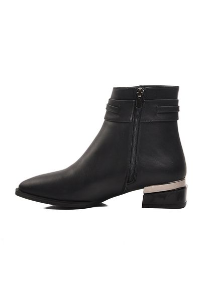 Pierre Cardin PC-54007 Μαύρες γυναικείες μπότες με γούνα στο εσωτερικό