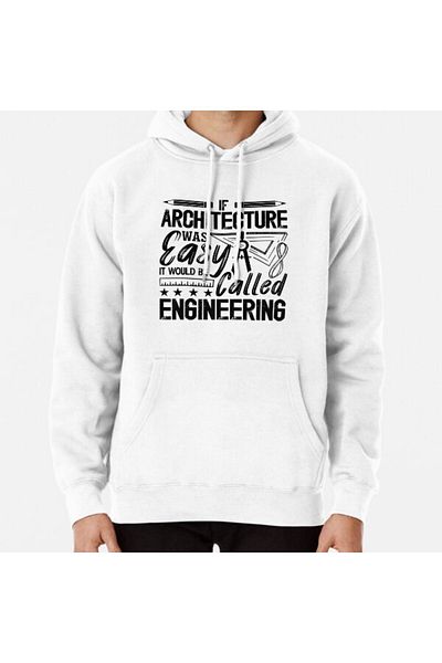 THEWERT Hanorac imprimat unisex If Architecture Was Easy Architectural Architects