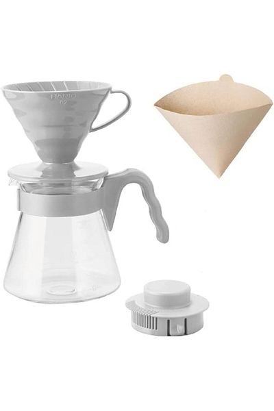 STOREMAX Ntwork V60 Coffee Brewing Set, Light Gray Art 1087243
