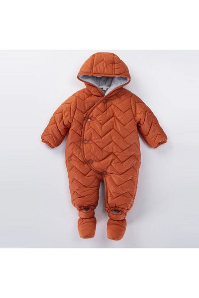 MDM Special Series Design Quilted Snap Closure Winter Inner Lining Furry Hooded Cosmonaut-Astronaut Jumpsuit