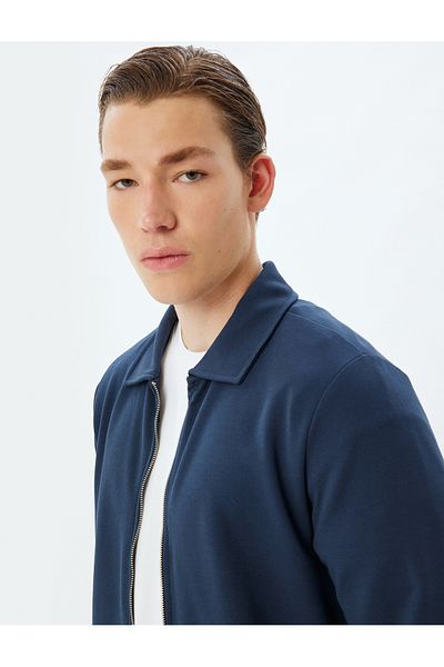Koton Ανδρικό μπουφάν για ενήλικες Navy Blue 5WAM50014MK