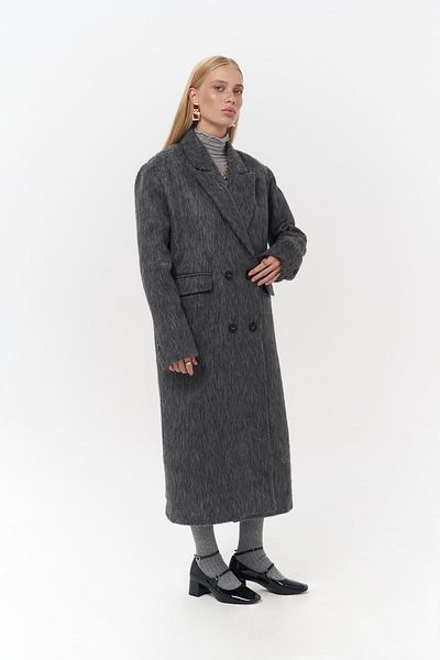 MAİ COLLECTİON Rowling Anthracite Long Coat