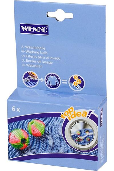 STOREMAX Trndshop Laundry Balls Set of 6 for Wool Sweaters - Green, Polypropylene, 4 X 4 cm