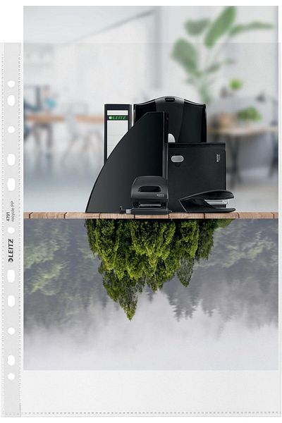 STOREMAX Jvnnshop Recycle Bag File, A4, Transparent, 25 Pieces 646268