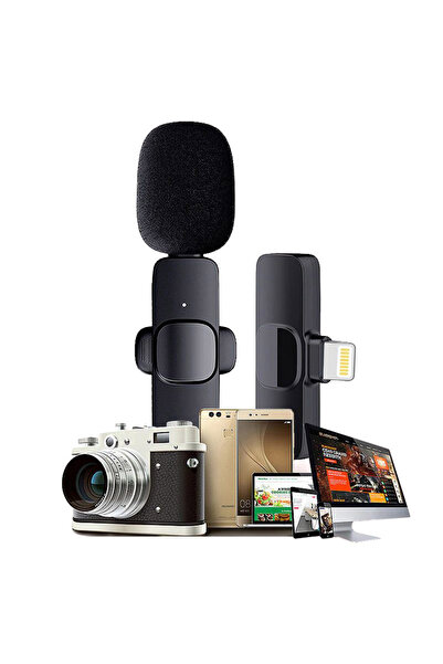 KEEPRO Kablosuz Yaka Mikrofonu Iphone Wireless Harici Yaka Mikrofonu