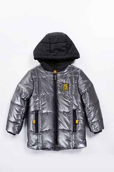 MDM Waterproof Quilted Coat for Baby Boy - Fleece Pocket and Hood, Inflatable Winter