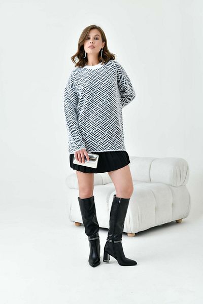 FTZ WOMEN Women's Stripe Detailed Sweater Ecru 20744