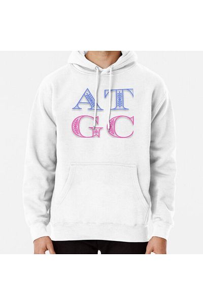 THEWERT Hanorac unisex cu imprimeu ATGC Molecular Biology of DNA