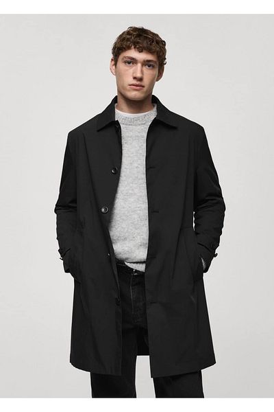 MANGO Man Klassischer wasserabweisender Trenchcoat