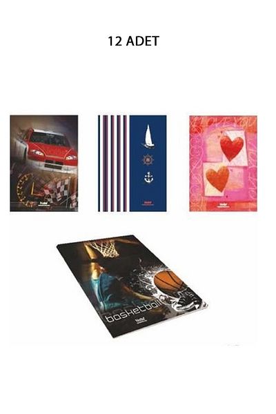 dudeepet 12 High School Notebook 40/4 Sheets Checkered