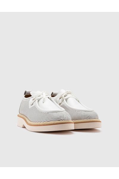 İLVİ Afsana Genuine Leather Women's White Oxford Shoes