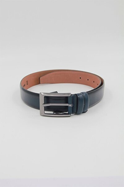 KEMERBANK Чоловічий шкіряний ремінь 096 - СИНІЙ