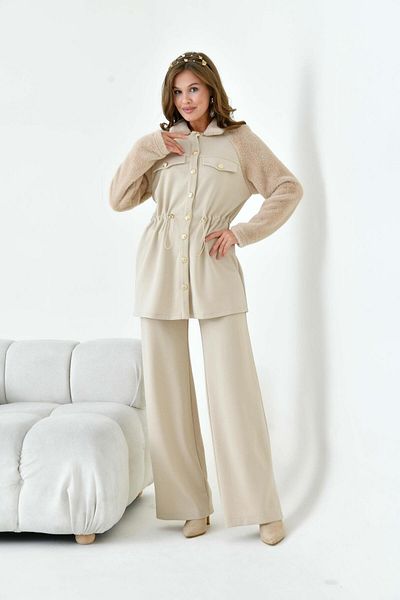 FTZ WOMEN Women's Cashmere Suit Beige 30960