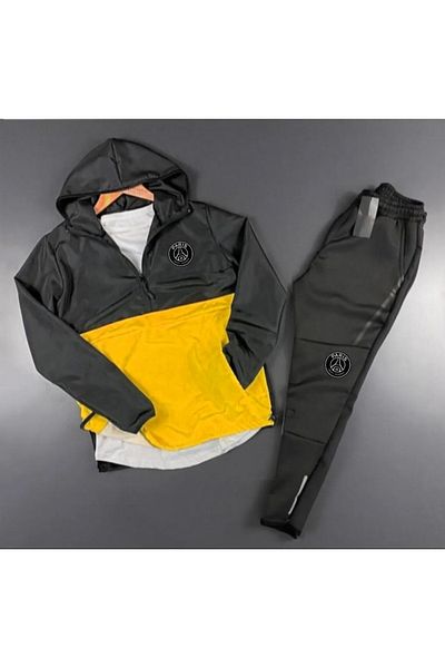 ByFourMan Fourman Yellow Scuba Tracksuit - Upper and Lower Windbreaker Design